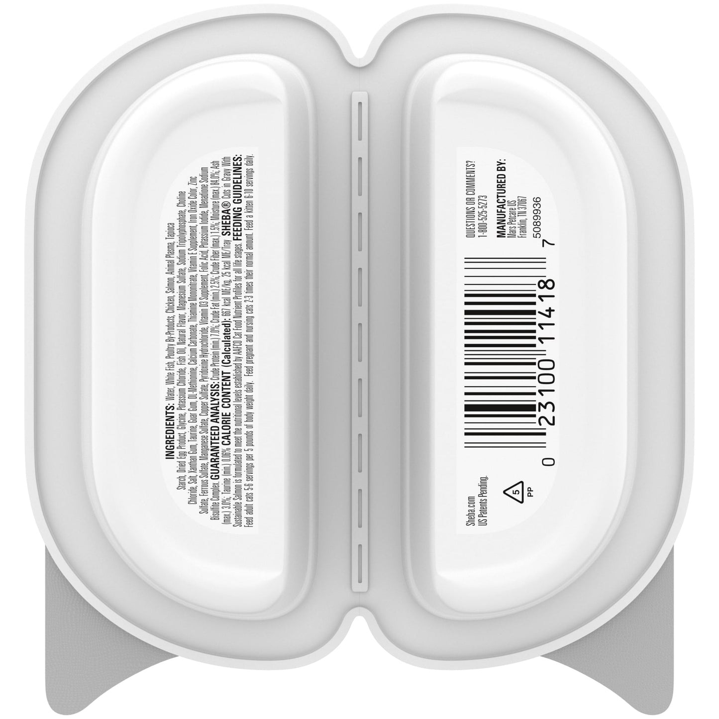Sheba Perfect Portions Cuts In Gravy With Sustainable Salmon Cat Food, 2.6 Oz Twin-Pack Tray