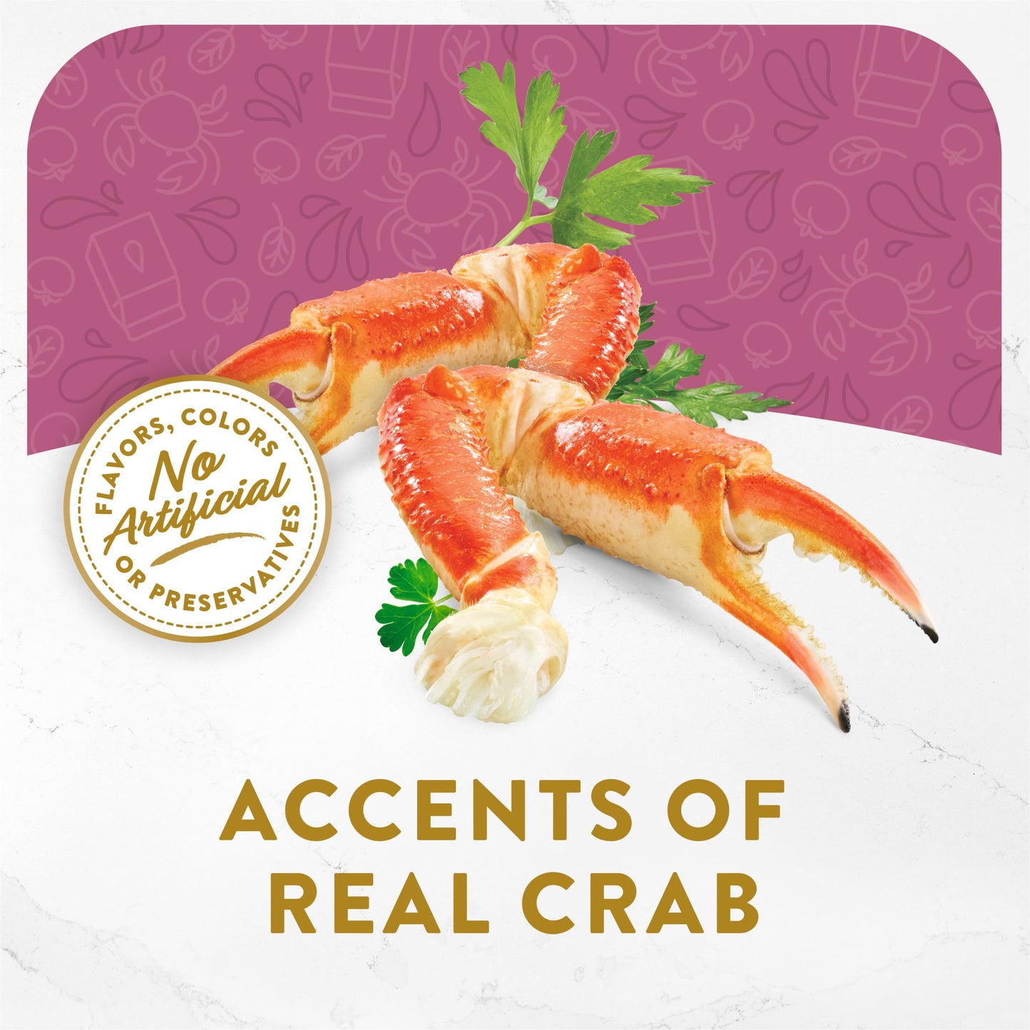 Fancy Feast Grain Free Cat Food Complements, Seafood Bisque & Real Crab, 1.4 oz. Pouches, 16 Count