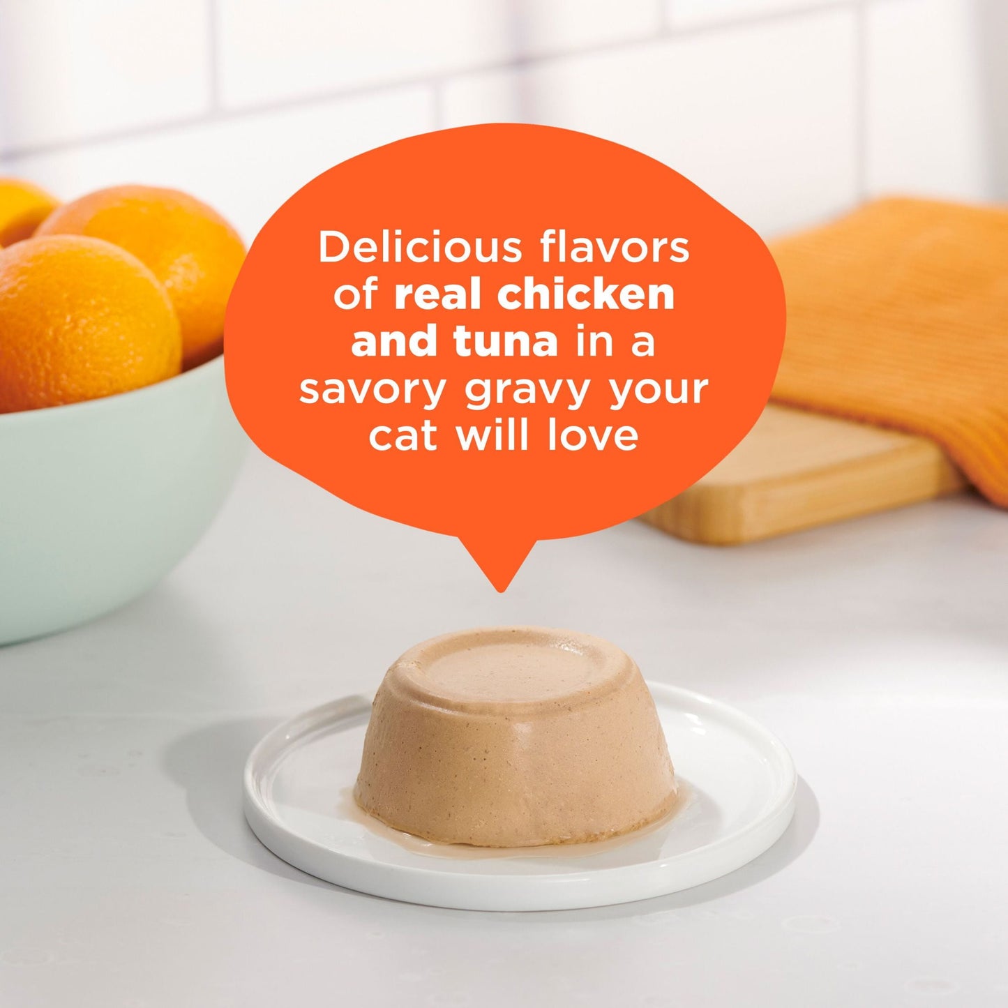 (6 pack) Meow Mix Pate in Gravy With Real Chicken & Tuna, Wet Cat Food, 2.75 oz Cup