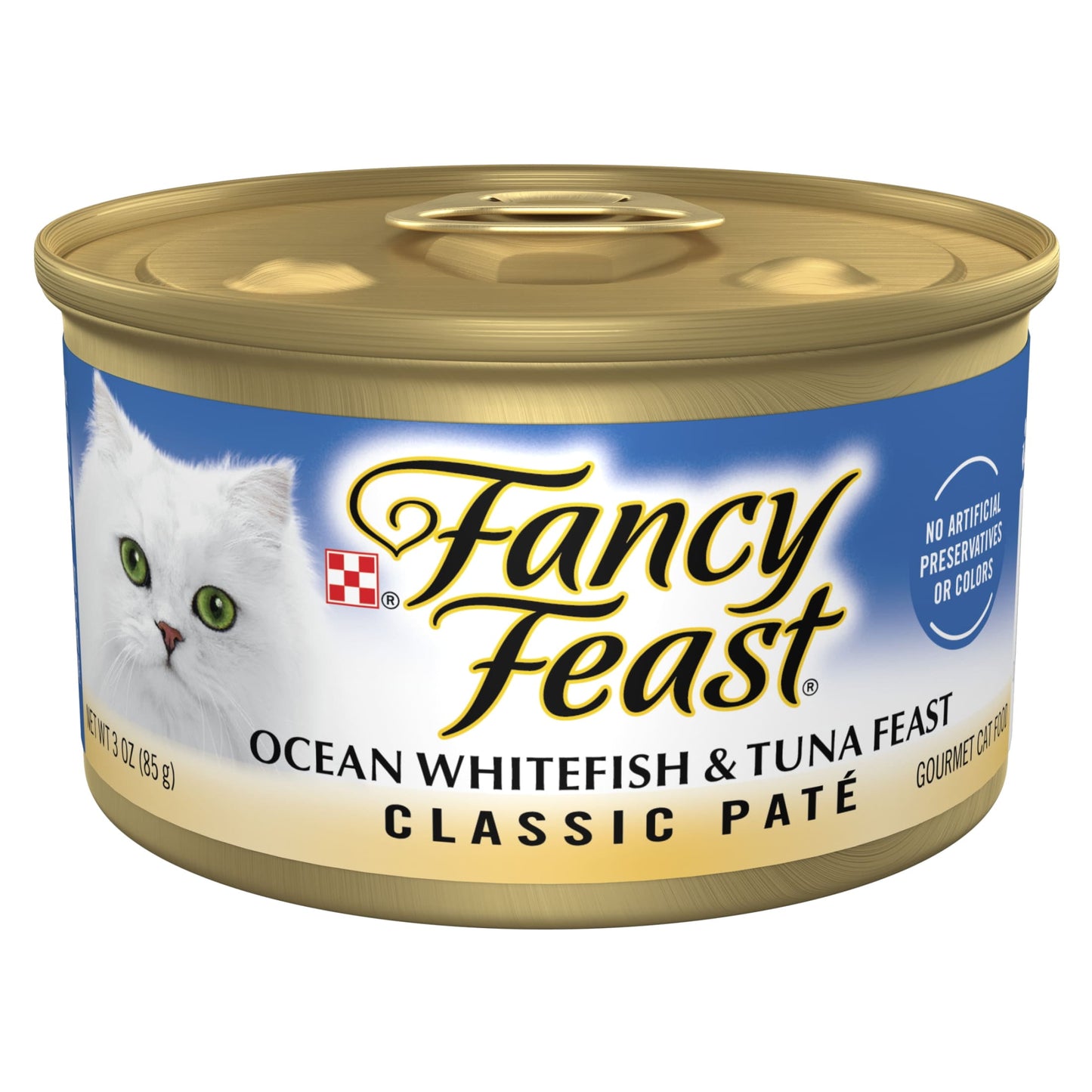 Purina Fancy Feast ClassicKitten Food, Wet Cat Food, Ocean Whitefish & Tuna, 3 oz Can