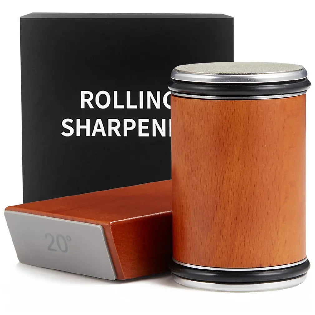 New Rolling Knife Sharpener Kit Magnetic Knife Holder Adjustable Angle