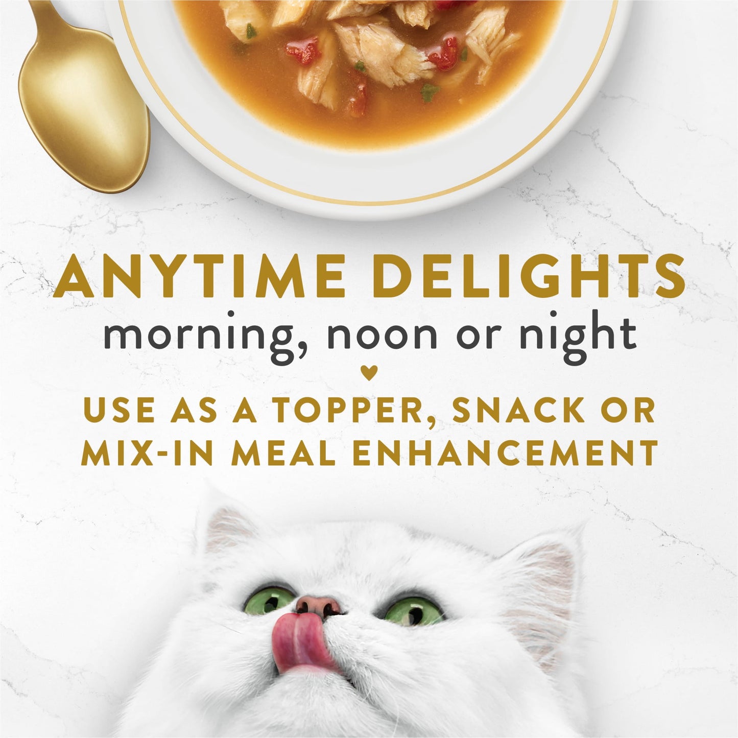 Fancy Feast Grain Free Cat Food Complements, Seafood Bisque & Real Crab, 1.4 oz. Pouches, 16 Count