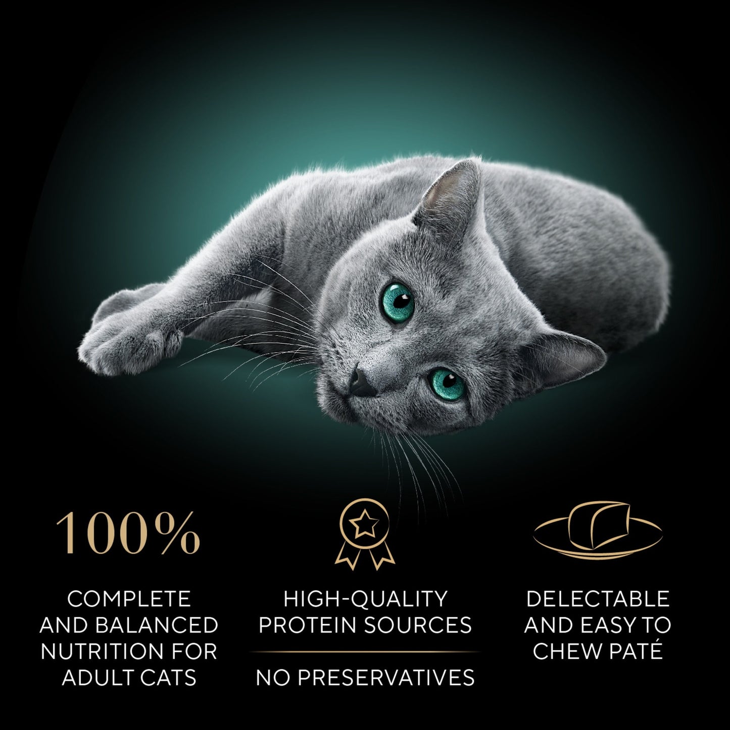 Sheba Wet Cat Food Pate Variety Pack, Savory Chicken, Roasted Turkey, and Tender Beef Entrees, (24) 2.6 oz. Perfect Portions Twin Pack Trays