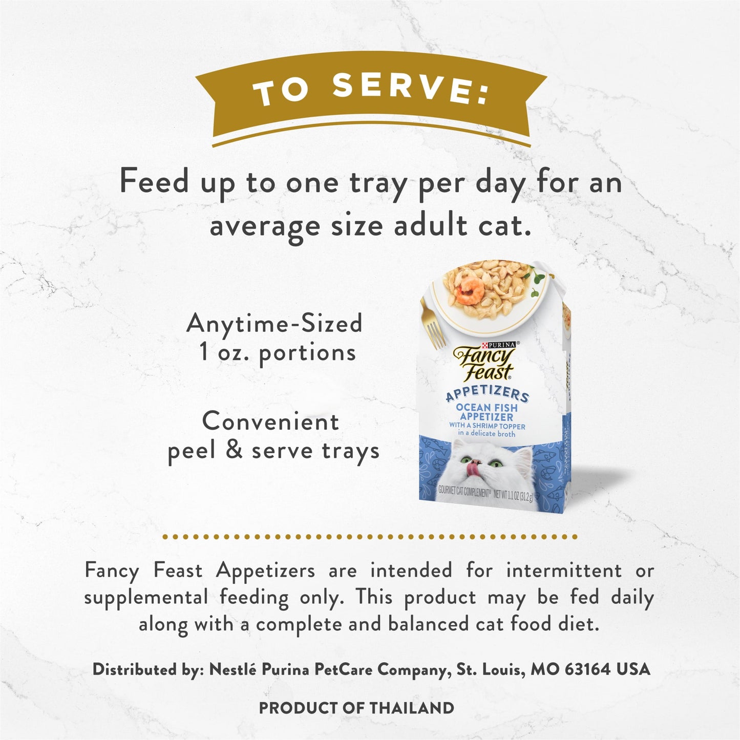 Purina Fancy Feast Appetizers Kitten Food, Wet Cat Food, Oceanfish with Shrimp Topper, 1.1 oz Tub