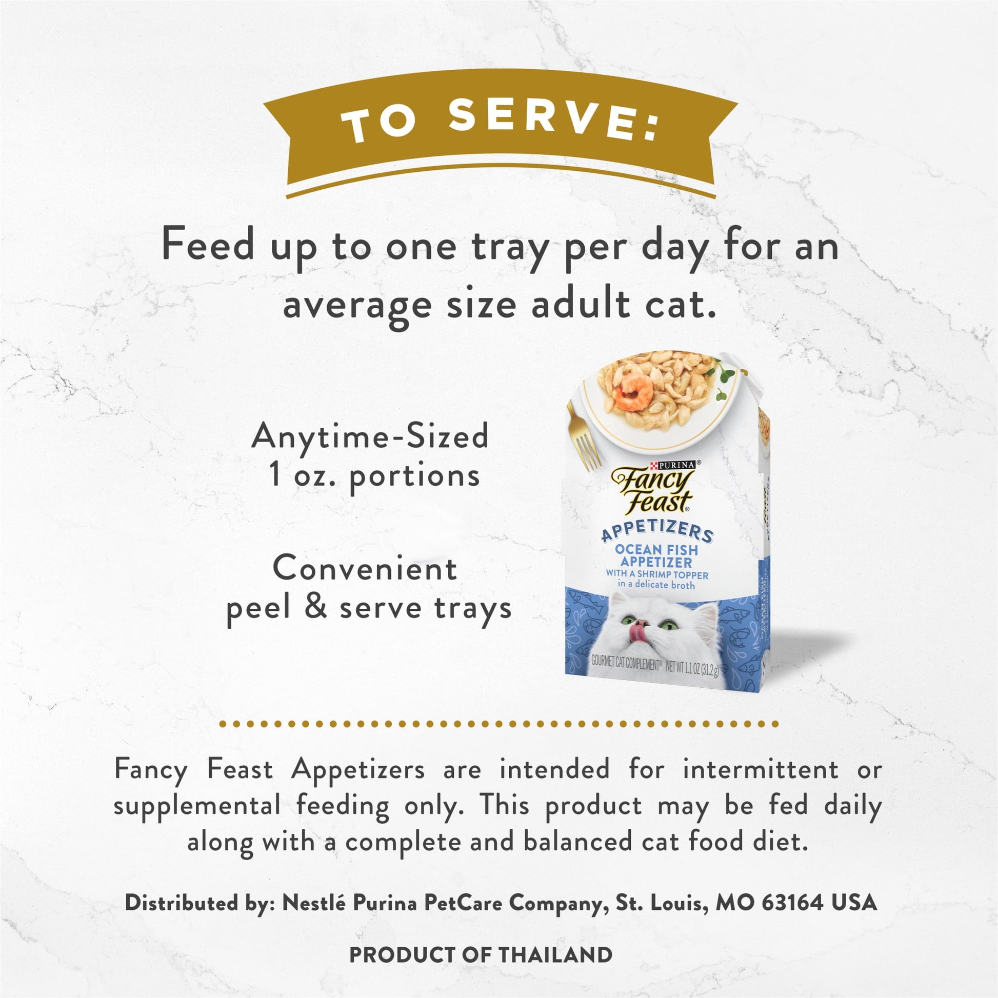 Purina Fancy Feast Appetizers Kitten Food, Wet Cat Food, Oceanfish with Shrimp Topper, 1.1 oz Tub