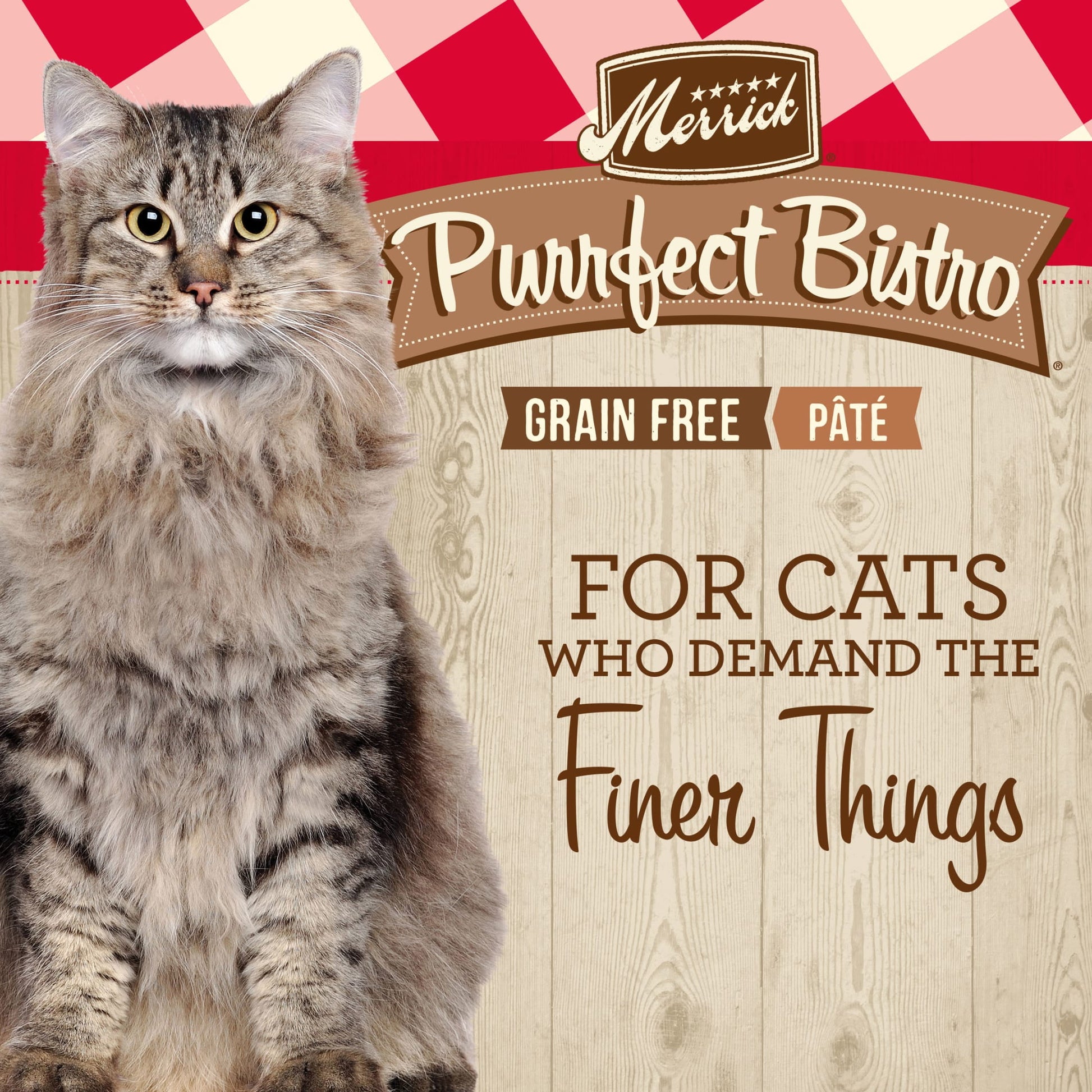 Merrick Purrfect Bistro, Grain Free High Protein Beef, Wet Cat Food Pate, 5 oz Cans, 24Pack