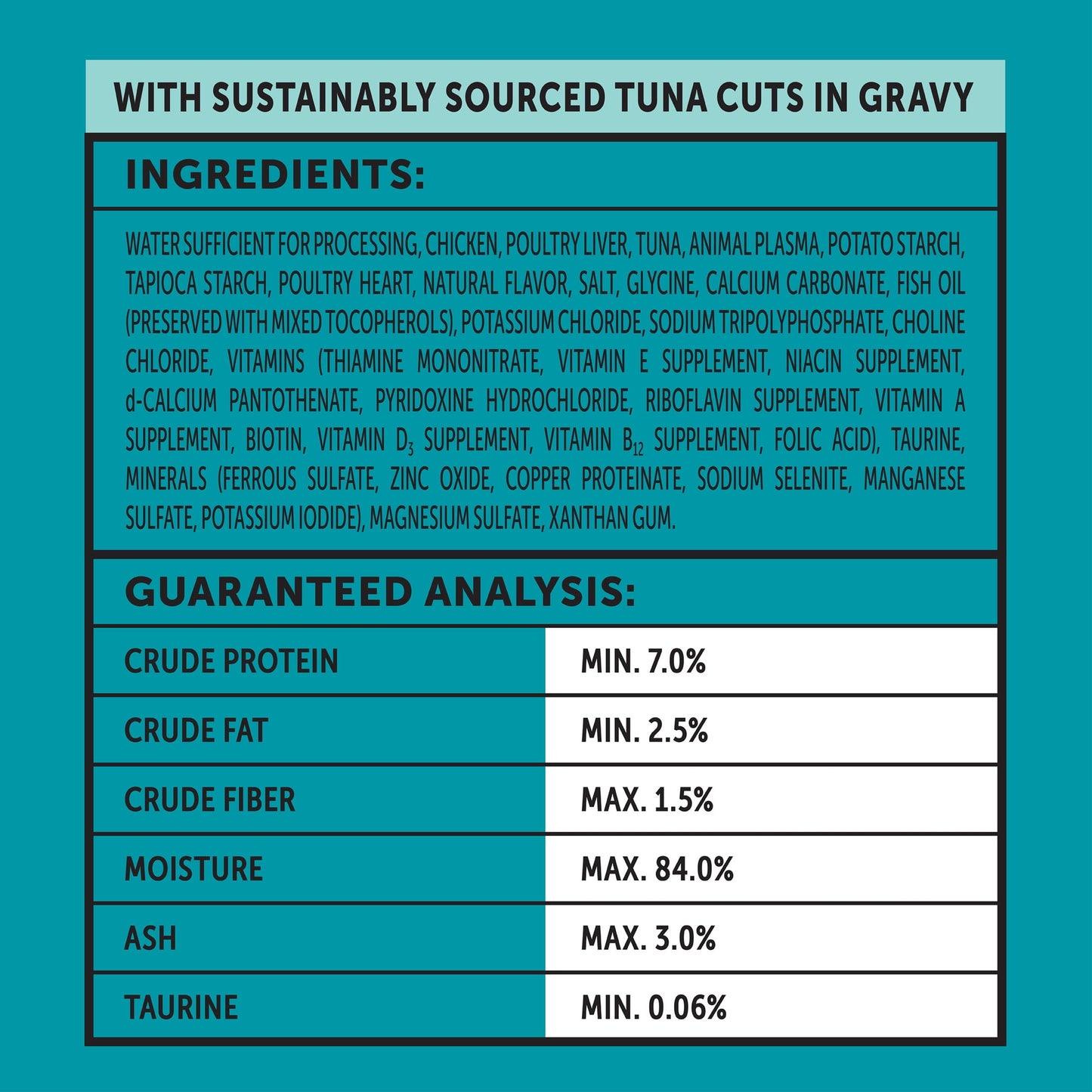 (6 pack) Vibrant Life Tuna Cuts in Gravy Wet Cat Food, Grain-Free, 2.64 oz Split Trays