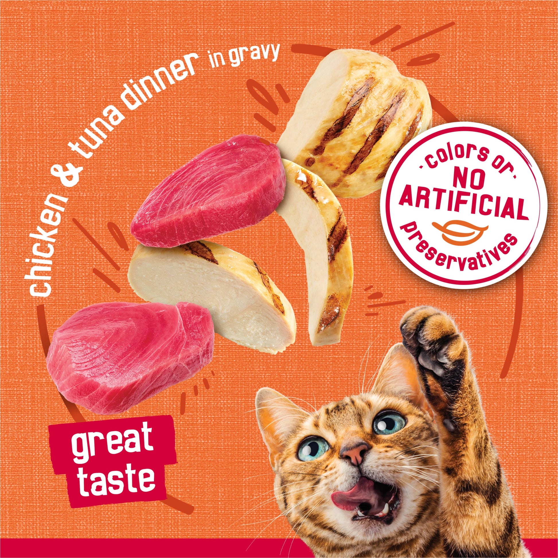 (12 pack) Purina Friskies Prime Filets, Chicken and Tuna Dinner in Gravy, Wet Cat Food, 5.5 oz Can