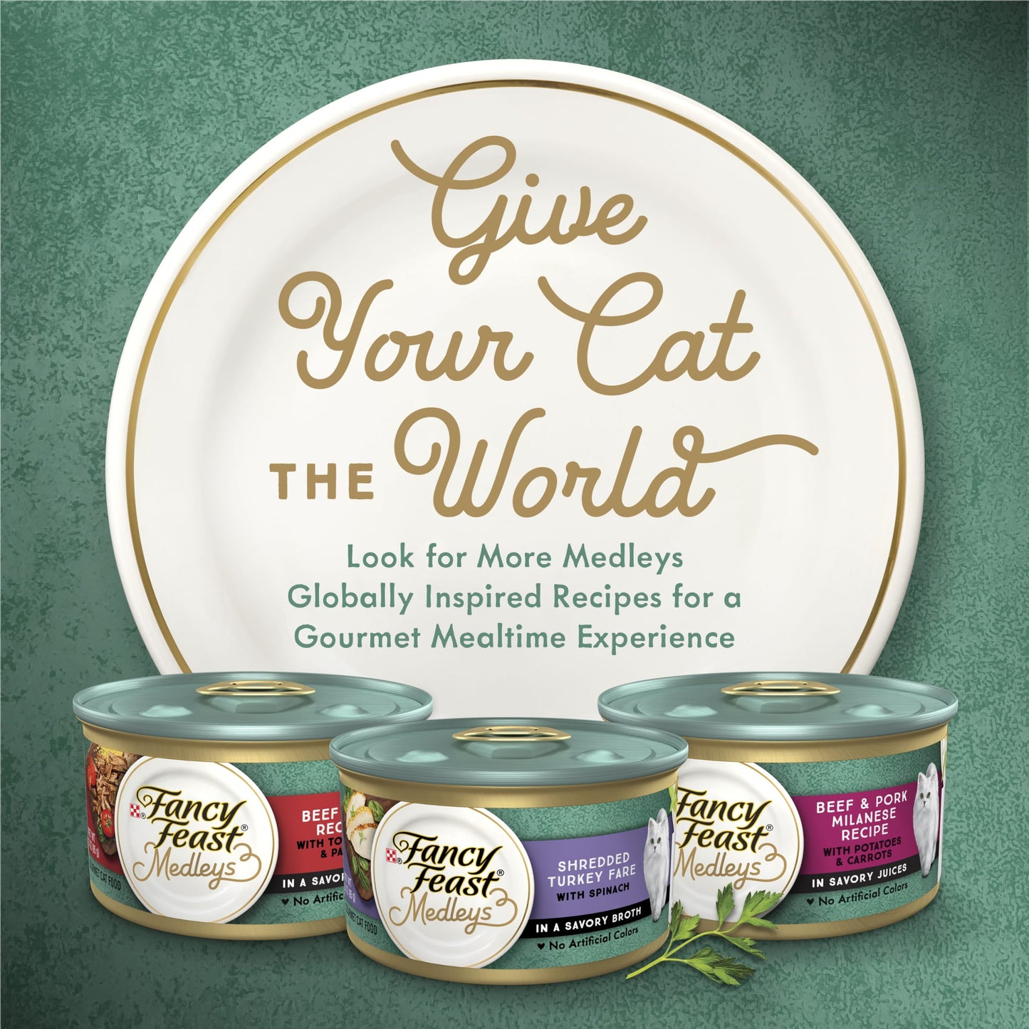 Purina Fancy Feast Medleys Kitten Food, Wet Cat Food, Turkey Primavera, 3 oz Cans (24 Pack)