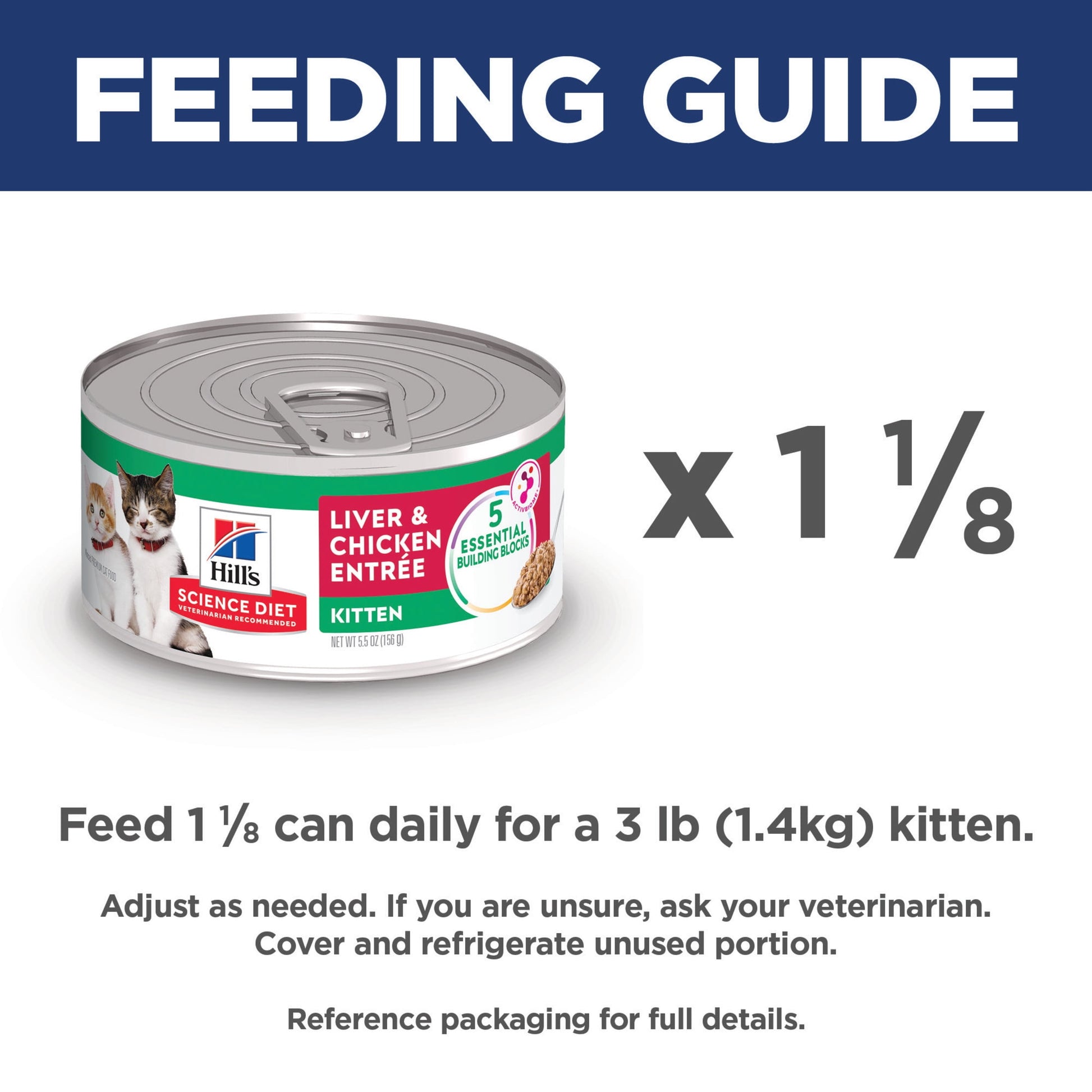 Hill's Science Diet Liver & Chicken Wet Cat Food for Kittens, 5.5oz Can 24pk