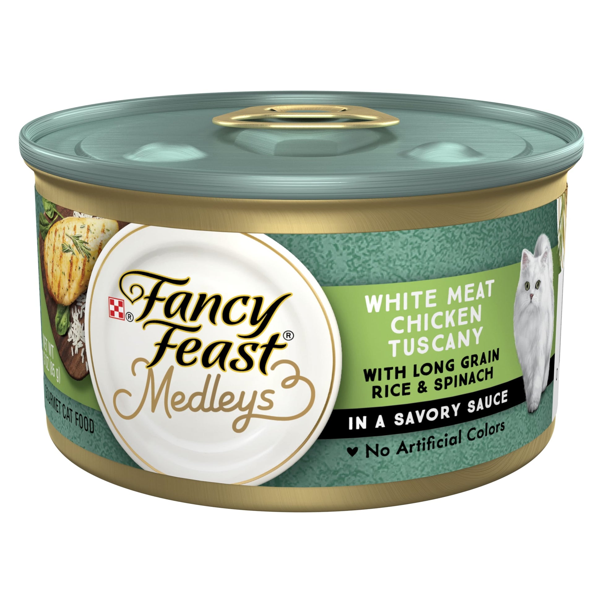 (6 pack) Purina Fancy Feast Medleys Kitten Food, Wet Cat Food, White Meat Chicken & Rice, 3 oz Can