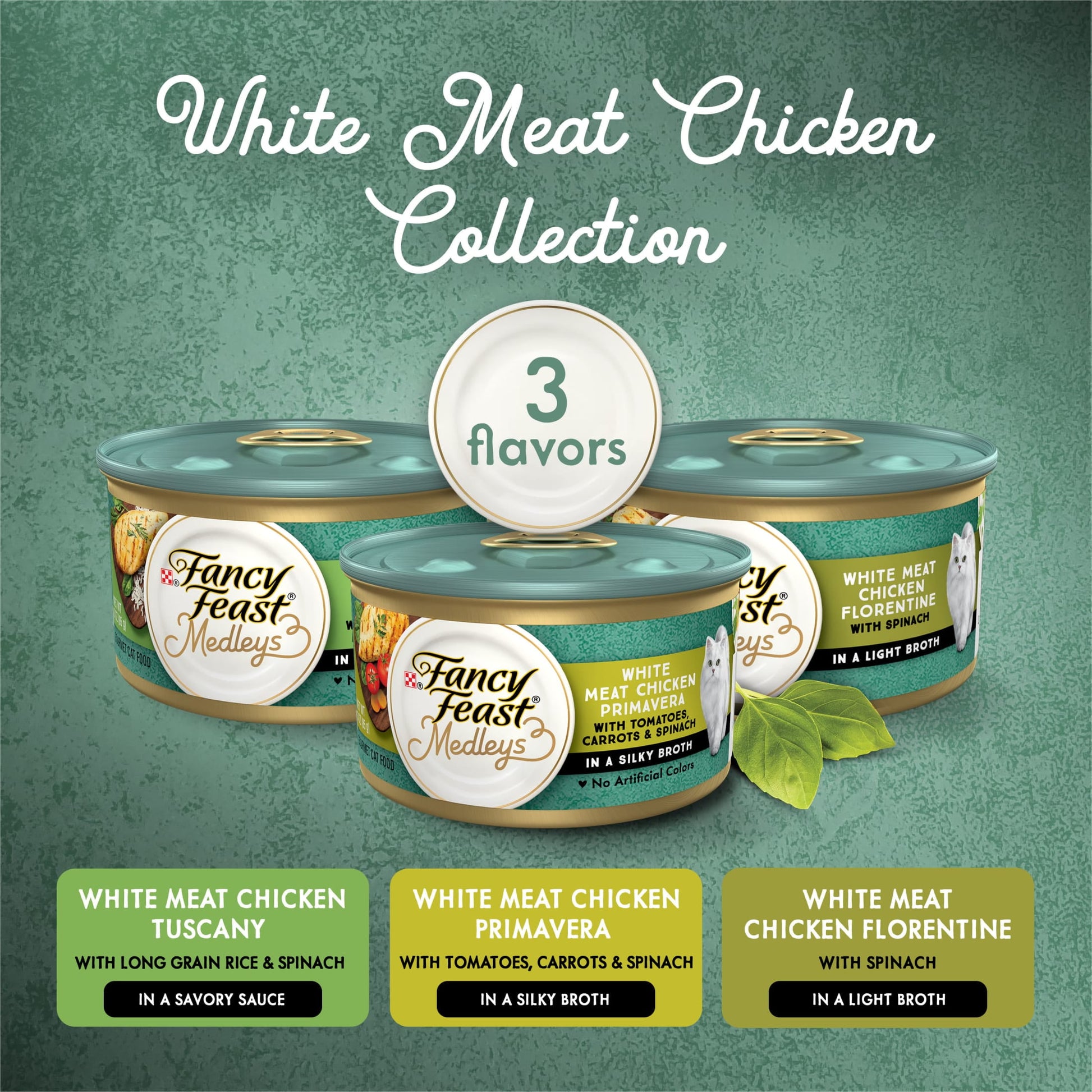 Purina Fancy Feast Medleys Kitten Food, Wet Cat Food, White Meat Chicken , 3 oz Cans (12 Pack)