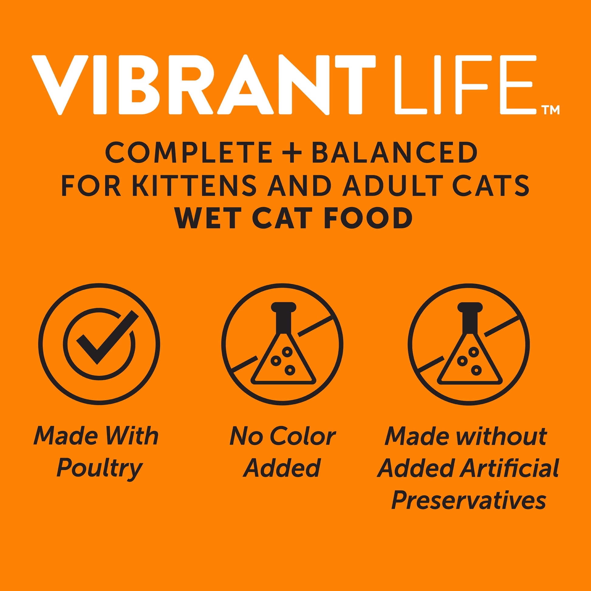 (8 pack) Vibrant Life Chicken Dinner Grilled Flavor Cuts in Gravy Wet Cat Food, 3 oz Can