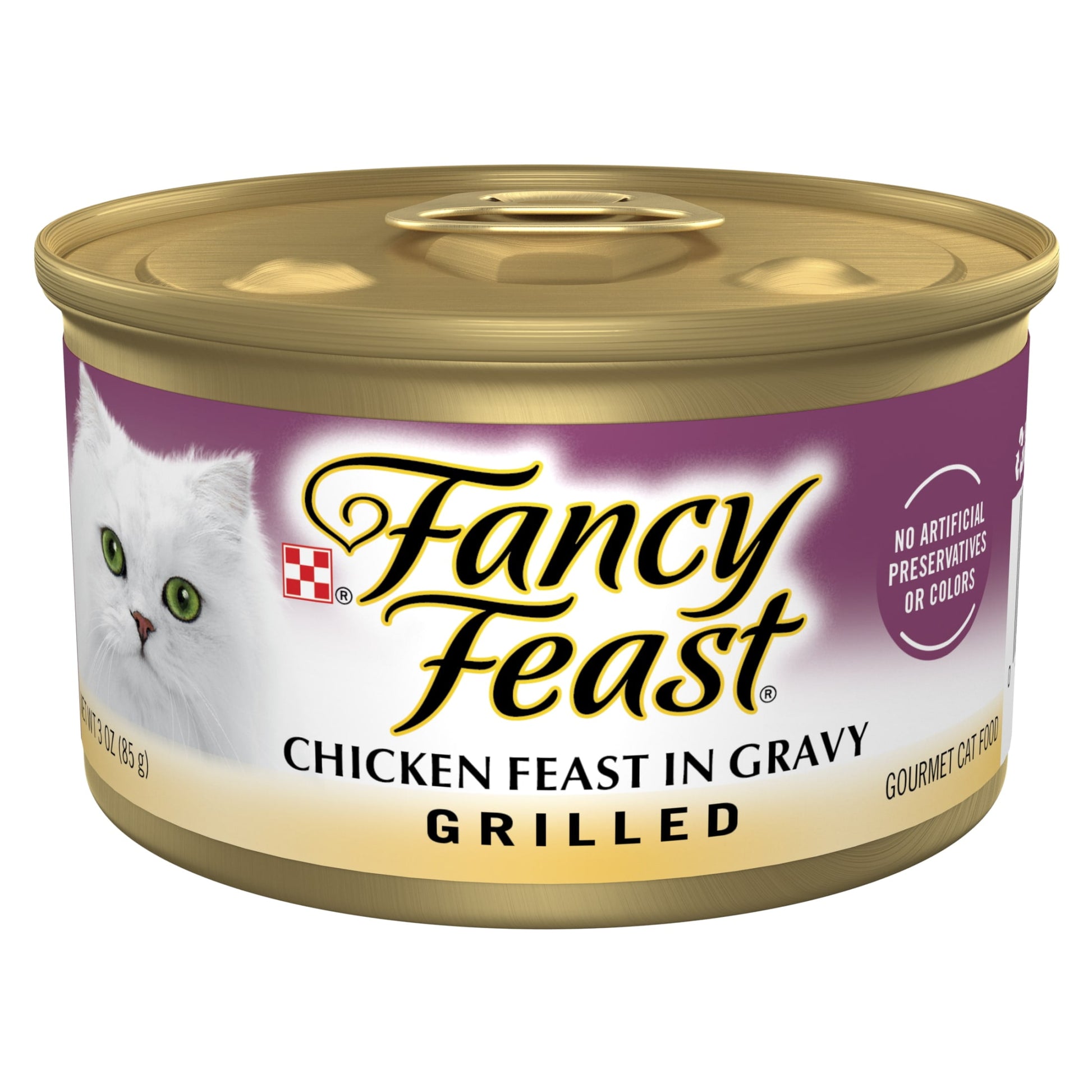 (12 pack) Purina Fancy Feast Grilled Kitten Food, Wet Cat Food, Chicken Feast in Gravy, 3 oz Cans (24 Pack)