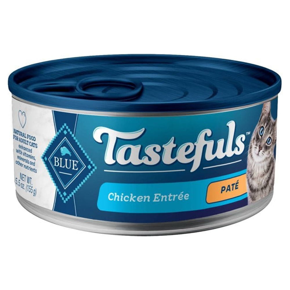 Blue Buffalo Tastefuls Adult Cat Chicken Entree Pate Wet Cat Food (Pack of 2)