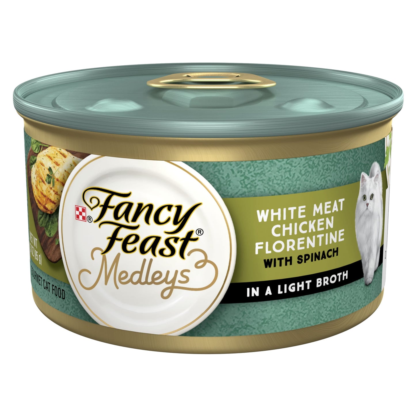 Purina Fancy Feast Medleys Kitten Food, Wet Cat Food, Chicken Florentine & Spinach, 3 oz Can