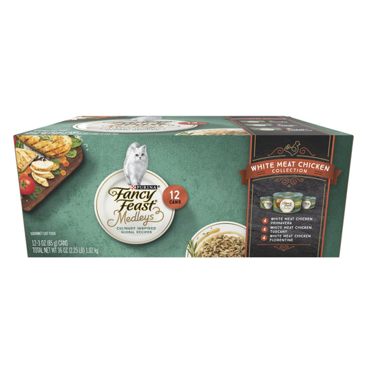 Purina Fancy Feast Medleys Kitten Food, Wet Cat Food, White Meat Chicken , 3 oz Cans (12 Pack)