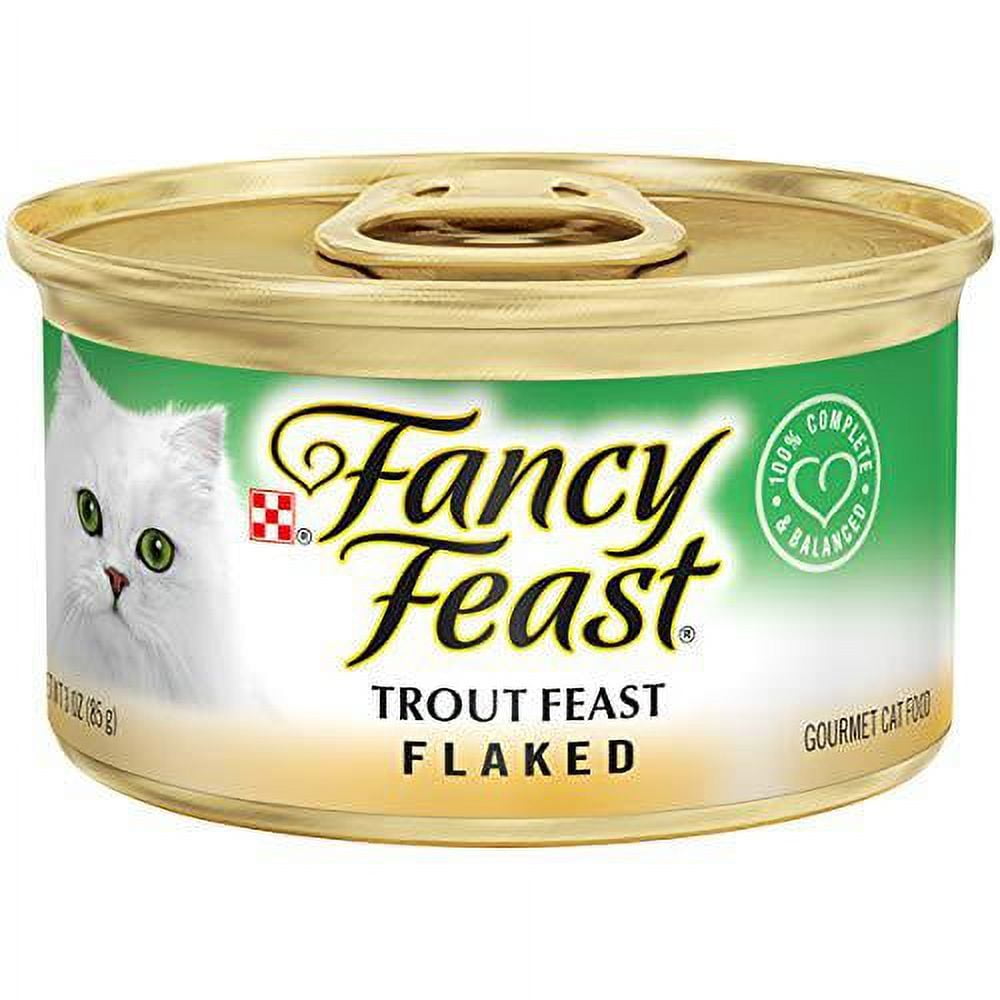 purina fancy feast wet cat food, flaked trout feast - (24) 3 oz. cans