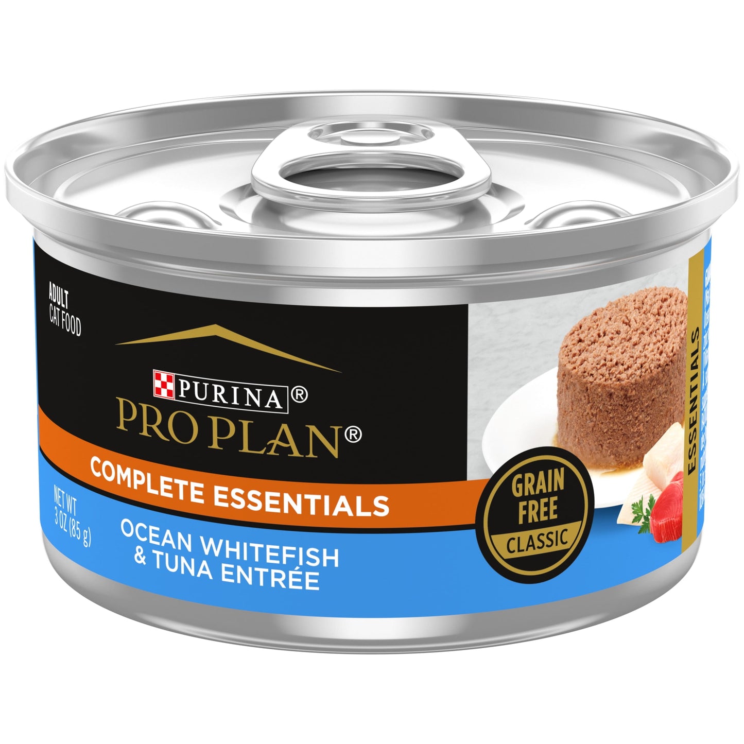 Purina Pro Plan, Grain-Free Ocean Whitefish & Tuna, Wet Cat Food, 3 oz Cans, 24 Pack