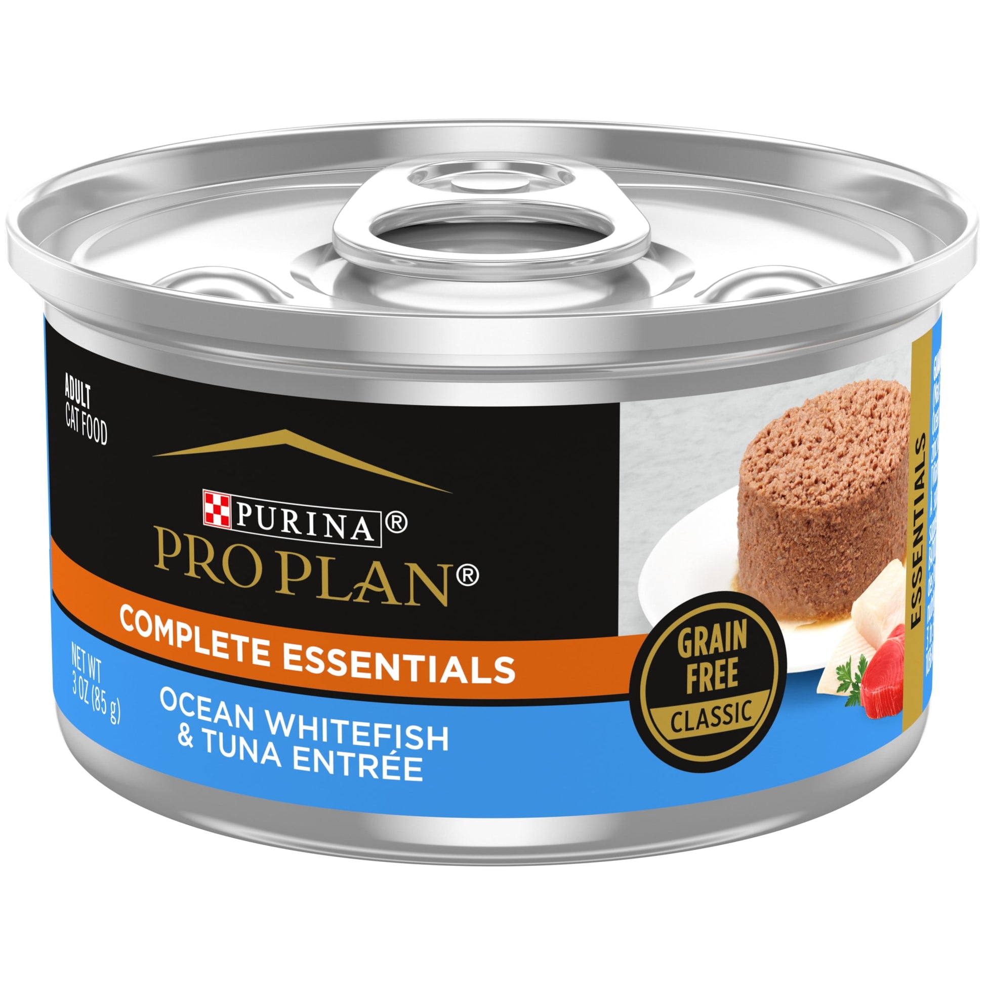 Purina Pro Plan, Grain-Free Ocean Whitefish & Tuna, Wet Cat Food, 3 oz Cans, 24 Pack