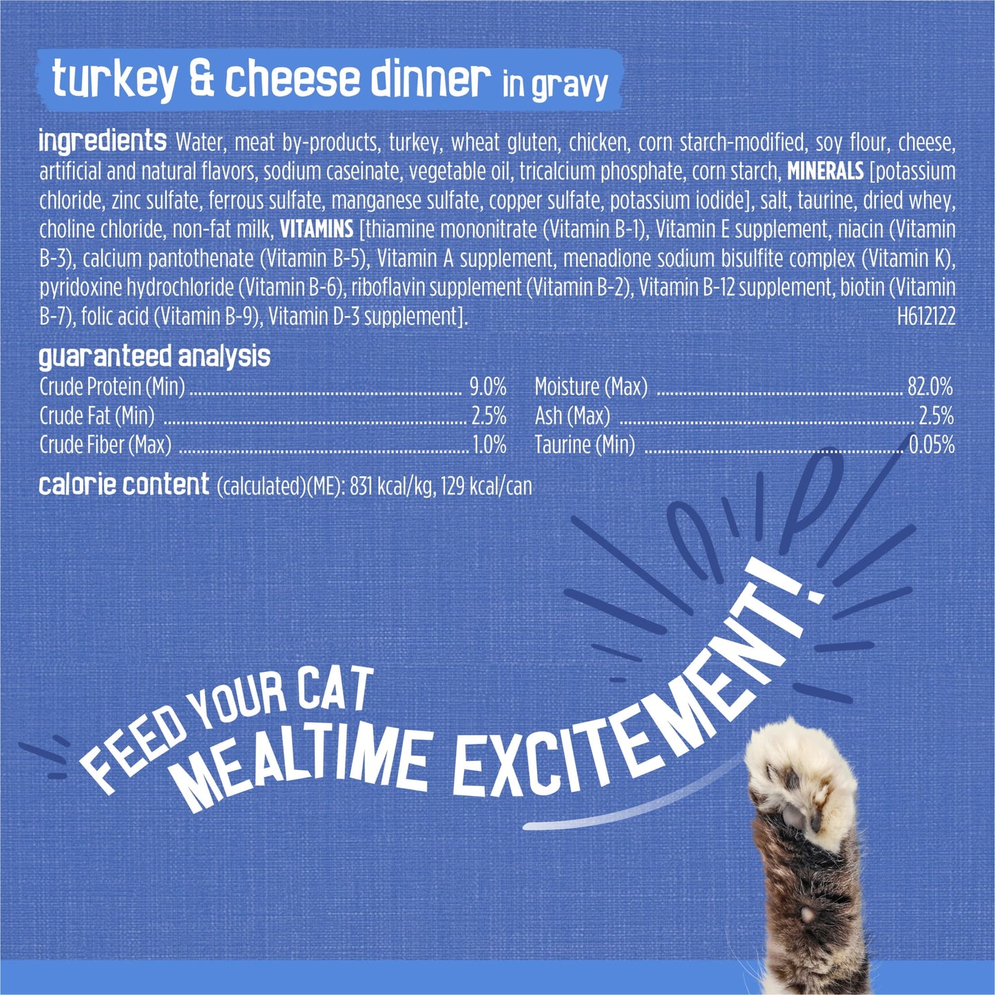 Purina Friskies Gravy Shreds, Beef, Chicken, Turkey and Cheese, Wet Cat Food, 5.5 oz Can, 24 Pack