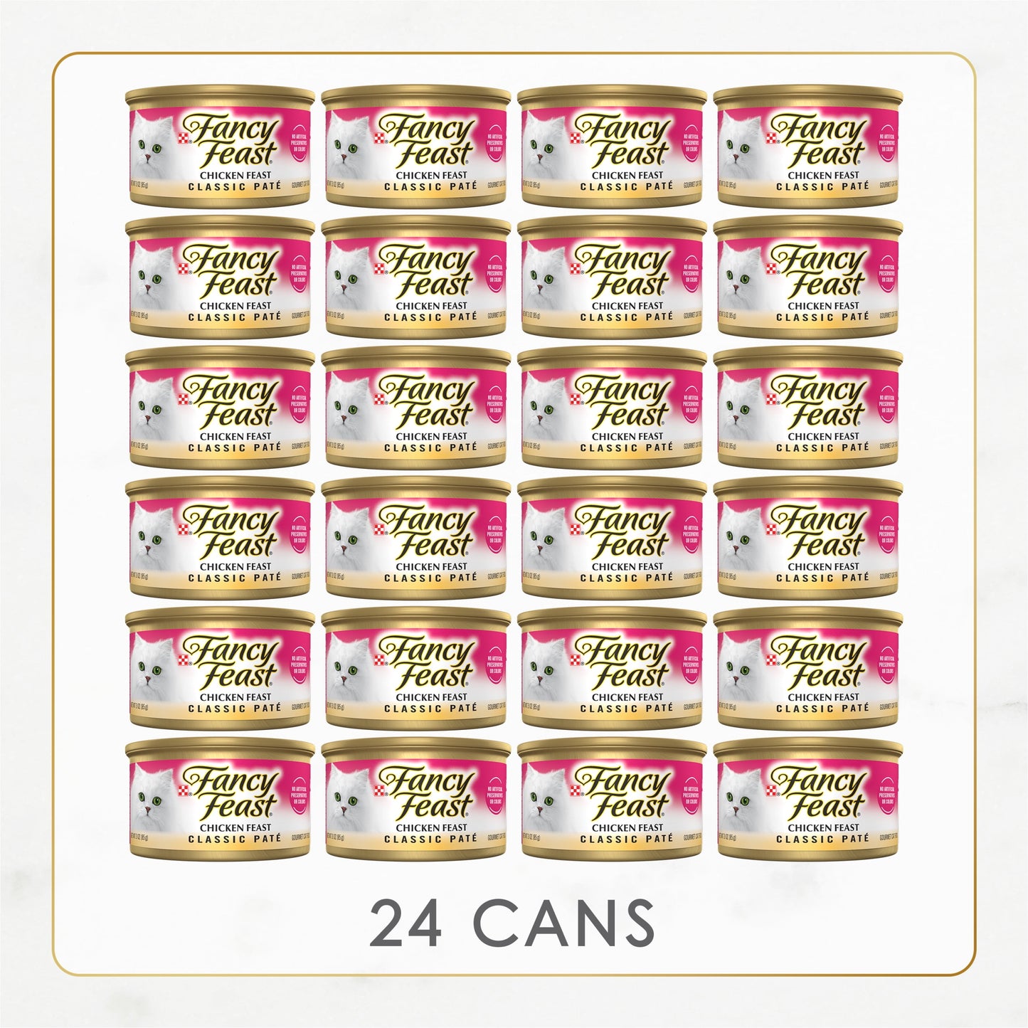 Purina Fancy Feast Classic Pate Kitten Food, Wet Cat Food, Chicken Feast, 3 oz Cans (24 Pack)