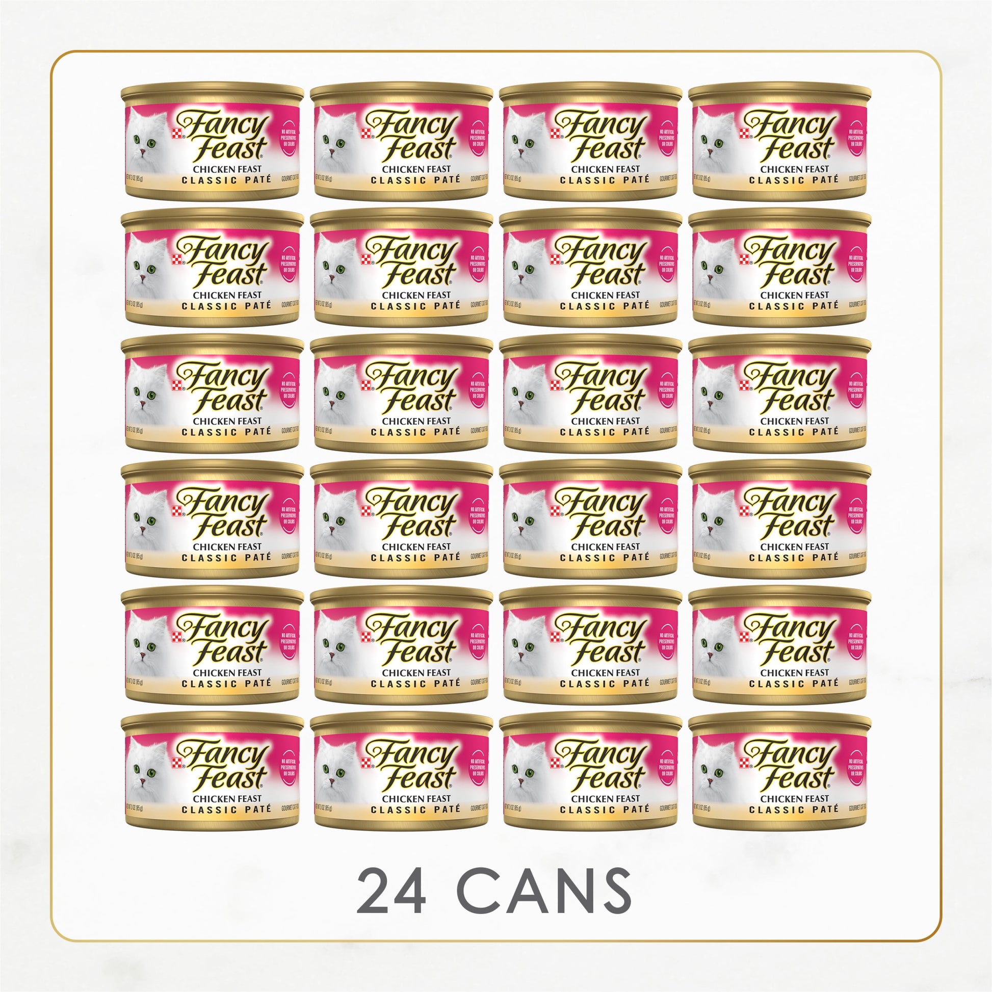 Purina Fancy Feast Classic Pate Kitten Food, Wet Cat Food, Chicken Feast, 3 oz Cans (24 Pack)