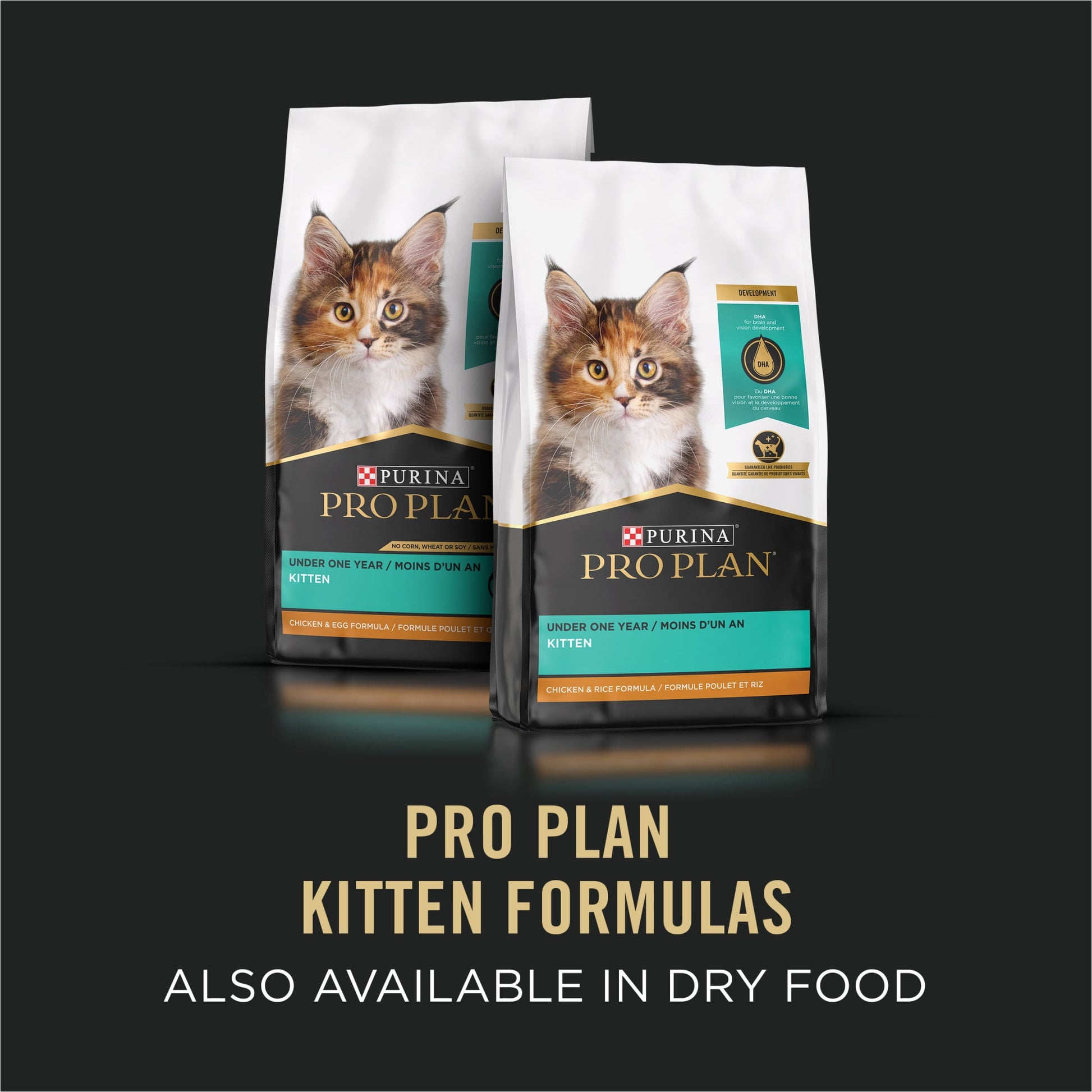 Purina Pro Plan, Grain-Free Chicken & Liver, Wet Kitten Food, 3 oz Cans, 24 Pack
