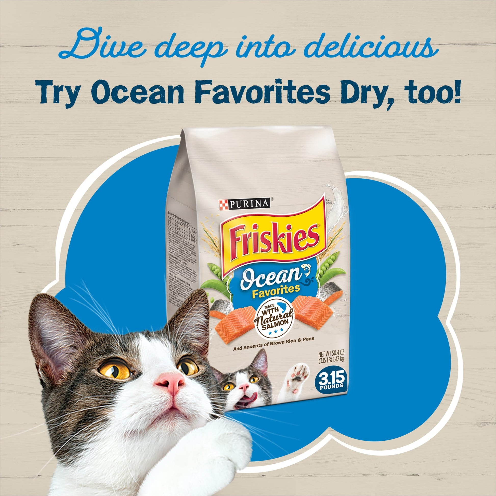 Purina Friskies Ocean Favorites Variety Pack, Wet Cat Food, 5.5 oz Cans, 24 Pack