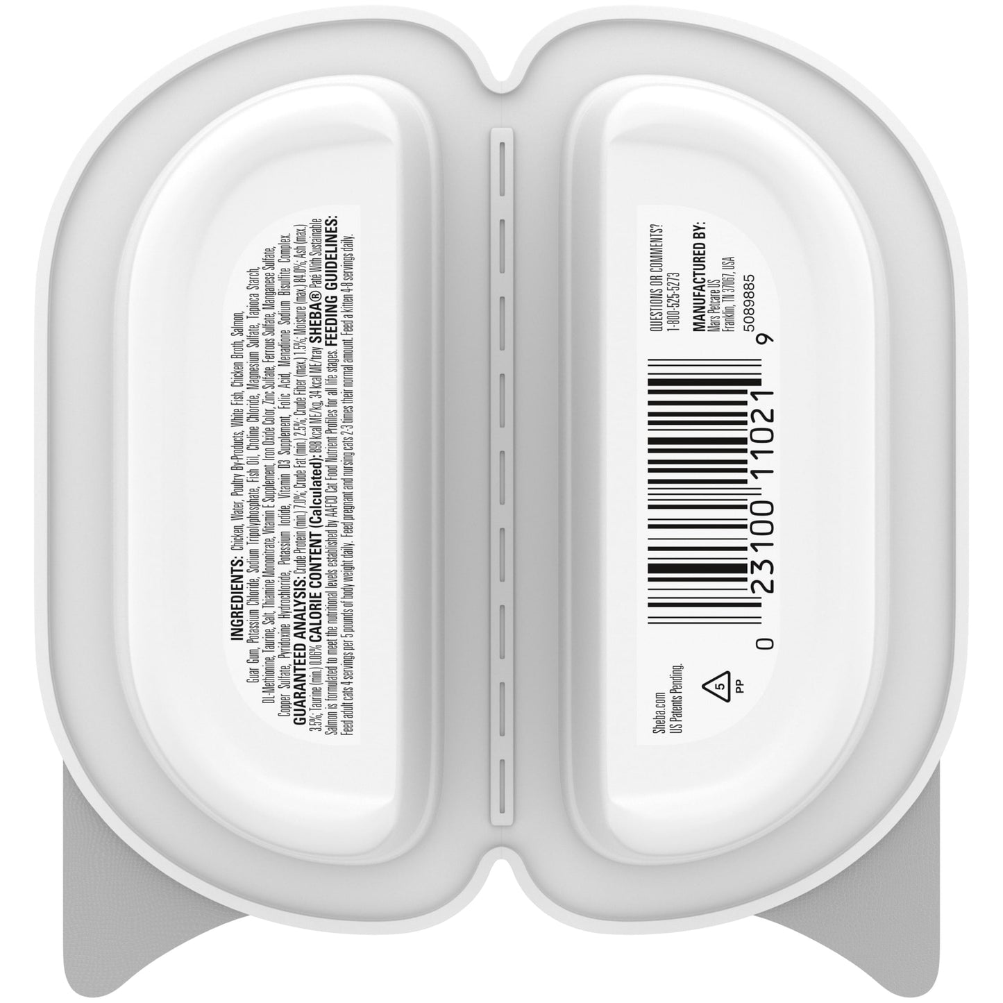 (6 pack) Sheba Perfect Portions With Sustainable Salmon Wet Cat Food Pate, 2.6 Oz Twin-Pack Tray