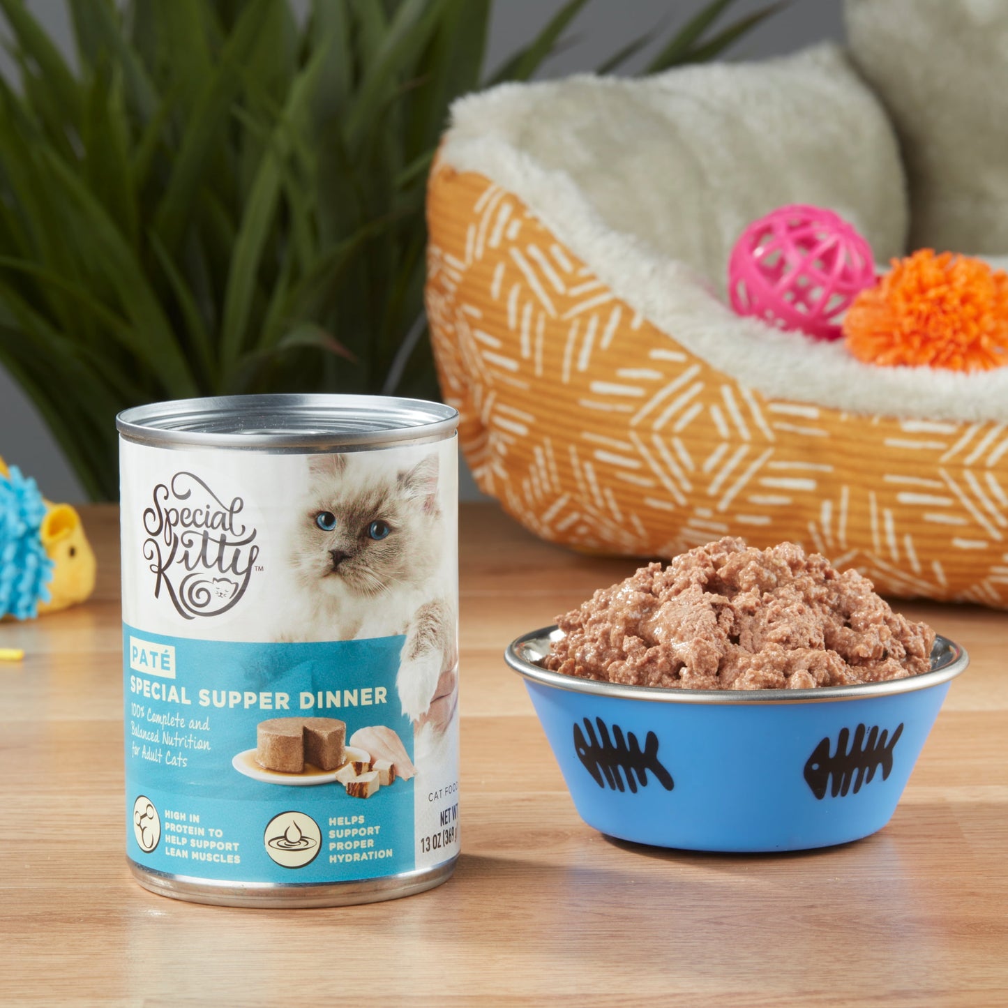 Special Kitty Special Supper Dinner Pate Wet Cat Food, 13 oz Can