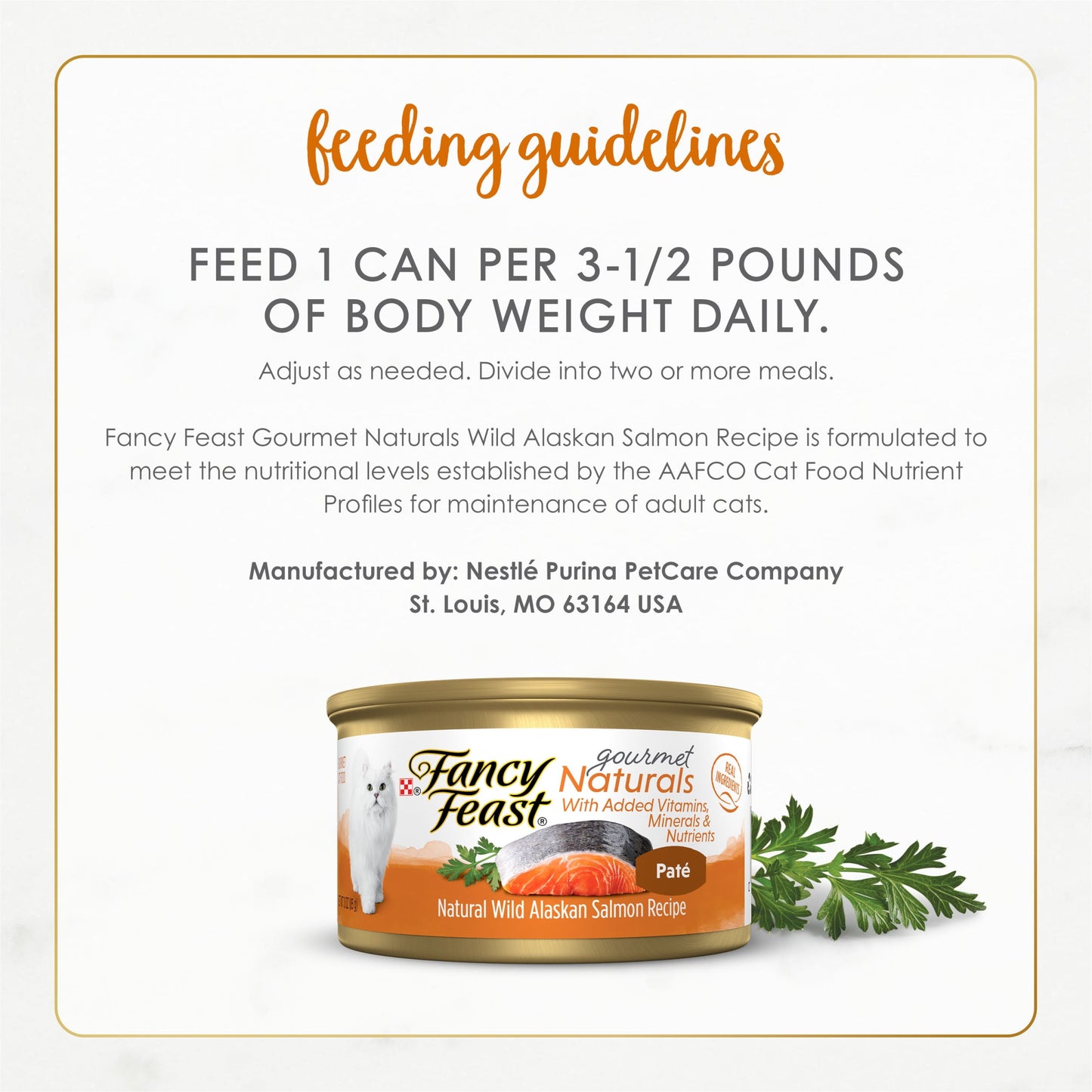 Purina Fancy Feast Gourmet Naturals Wet Cat Food Salmon, 3 oz Cans (12 Pack)